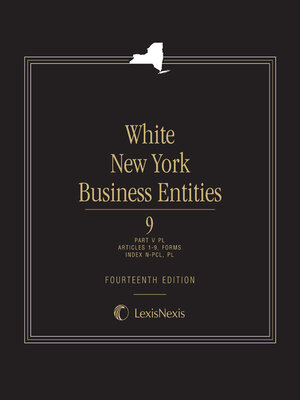 cover image of White New York Business Entities